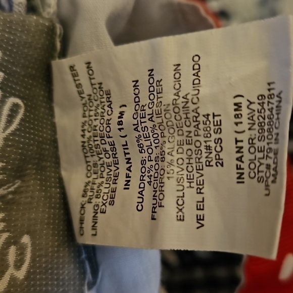 3/$30 EMILY ROSE Check Ladybug Ruffle Bow Summer Dress 18 Months - Picture 3 of 10